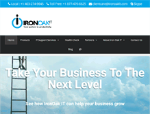 Tablet Screenshot of ironoakit.com
